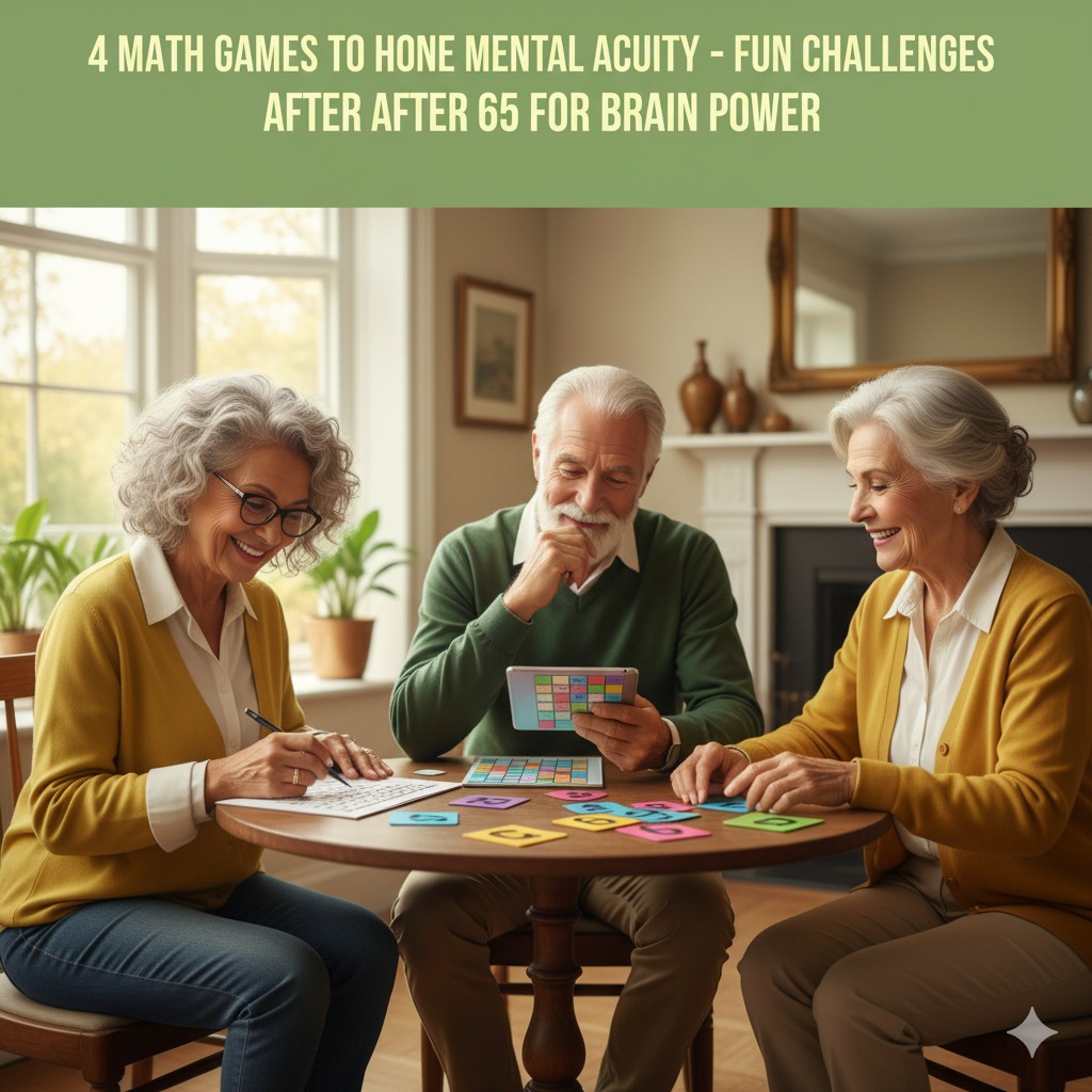 4 Math Games to Hone Mental Acuity – Fun Challenges After 65 for Brain Power.