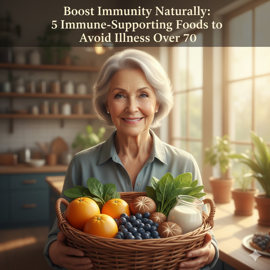 Boost Immunity Naturally: 5 Immune-Supporting Foods to Avoid Illness Over 70.